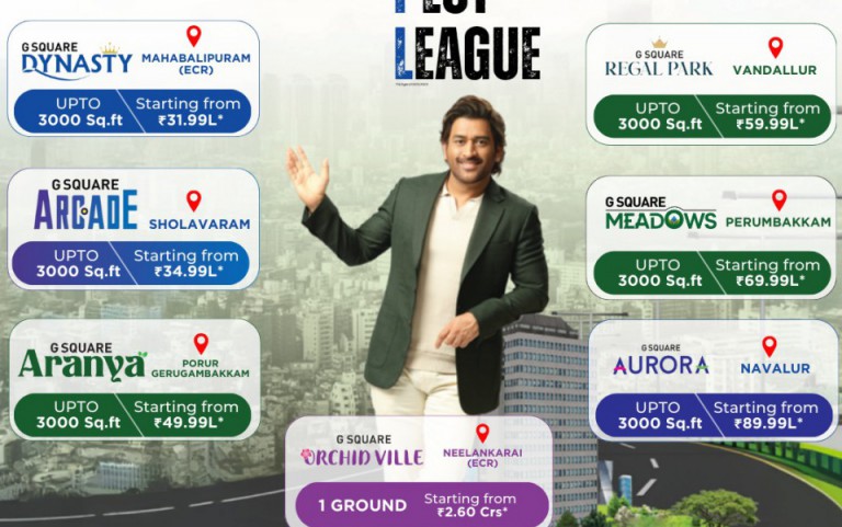 G Square Realtors Aims for ₹5,000 Crore Revenue and IPO in 2028 with Strategic Expansion Across Tamil Nadu